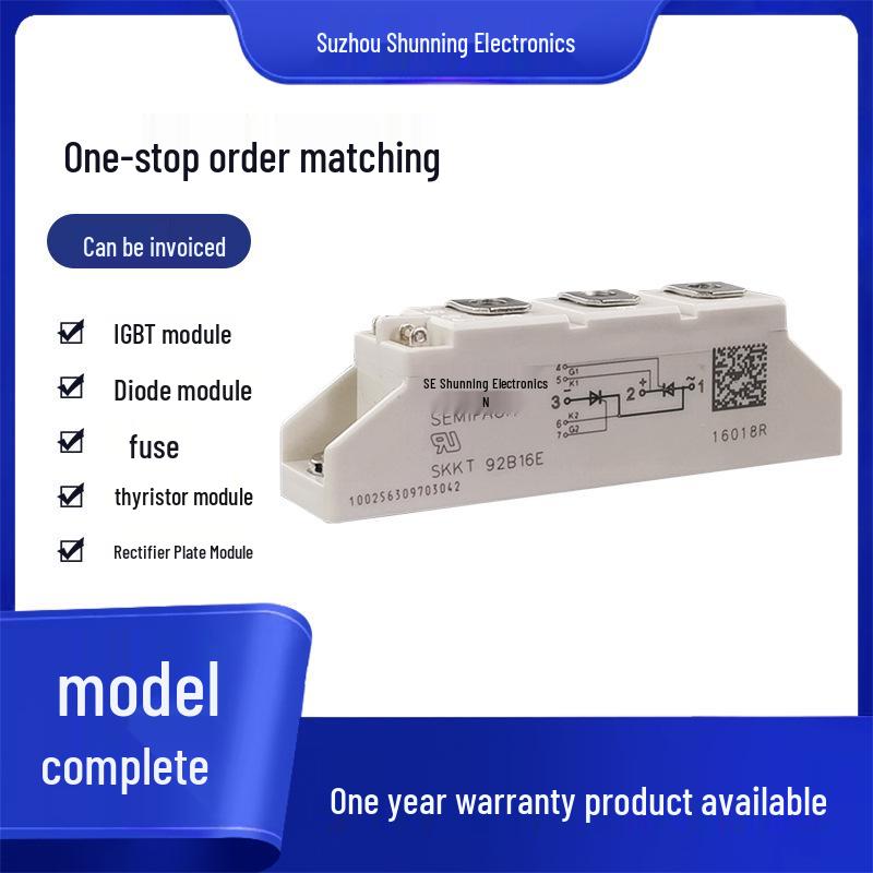 SKKT92B-16E New Thyristor Module – Quality Assured, Multiple Models Available, Fast Shipping