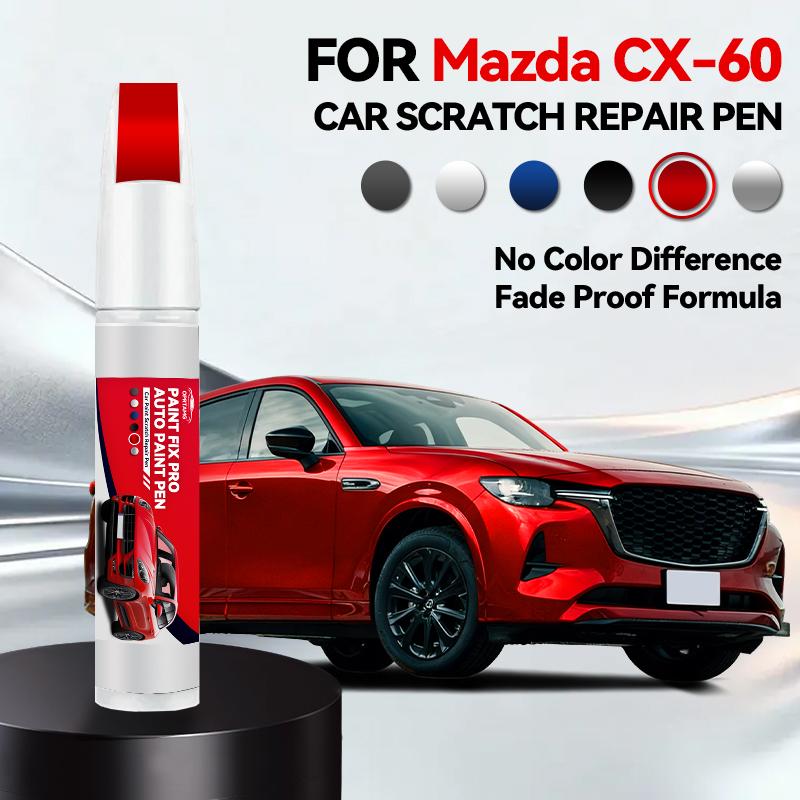 

Автомобільний олівець для підфарбовування фарби Для Mazda CX-60 Ремонт подряпин кузова Автомобільні аксесуари для ремонту кузова Чорна спрей-фарба Автомобільні гаджети червоний