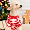 Thickened Christmas Pet Clothes Elk Pattern Dog Winter Sweater Plush Dog Vest  For Small Medium Dog