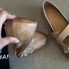 Schafsleder Französische Vintage Blume Mary Jane Einzelne Schuhe Damen 2025 Vielseitige Gekreuzte Elastische Ballerinas