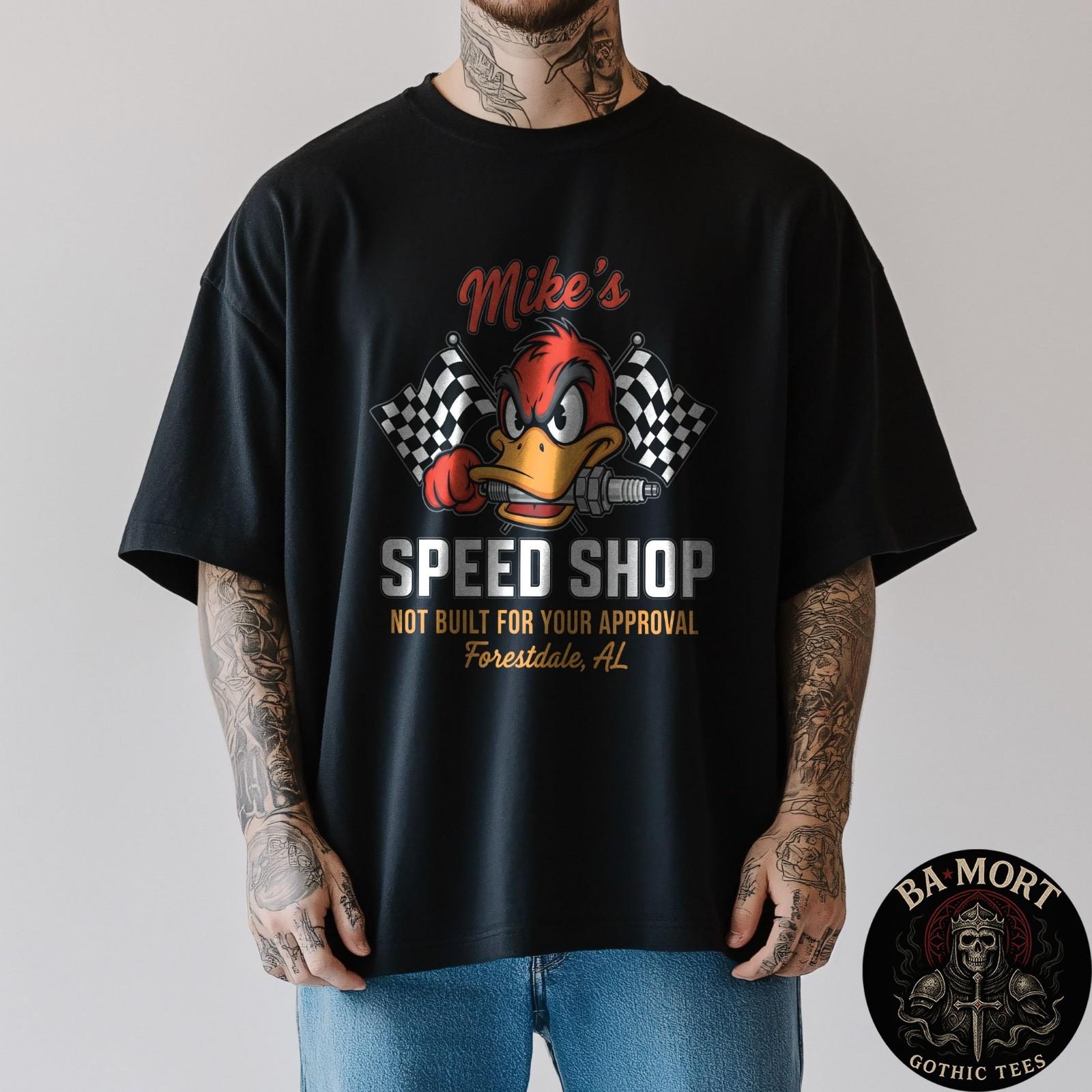 Personalized Hot Rod Garage Speed Shop Hot Rod Duck T-Shirts S разноцветный
