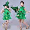 Xmas Tree Christmas Tree Dress Green Princess Skirt New Elf Costume  Party Festival
