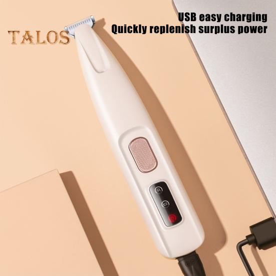 Tagliapeli per Zampe di Cane con Luce LED 3-in-1 Tosatrice Elettrica per Toelettatura Cani a Basso Rumore Cordless Ricaricabile Rasoio per Animali Domestici per Zampe Orecchie Faccia Groppa