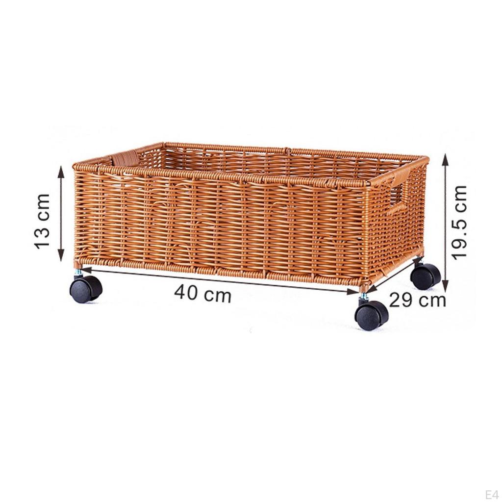 Cesta con Ruedas, Asas Organizadoras de Cocina, Versátil Y Práctico Lavadero