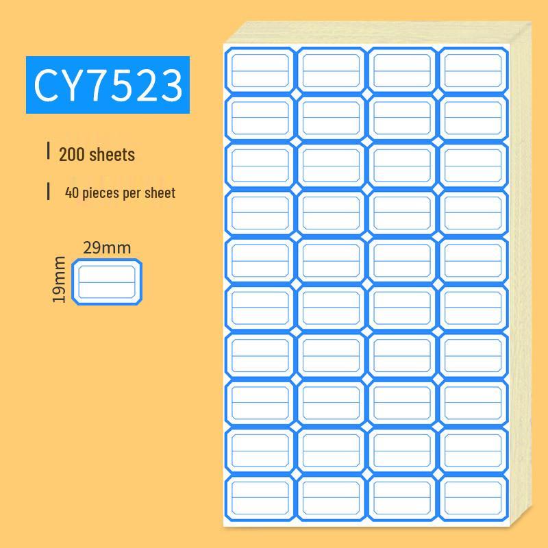 Handwritten Self-Adhesive Label Stickers for Office and Memo Marking