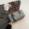 Trendy commuter bag women's 2025 new retro popular fashion shoulder bag texture casual versatile tote bag
