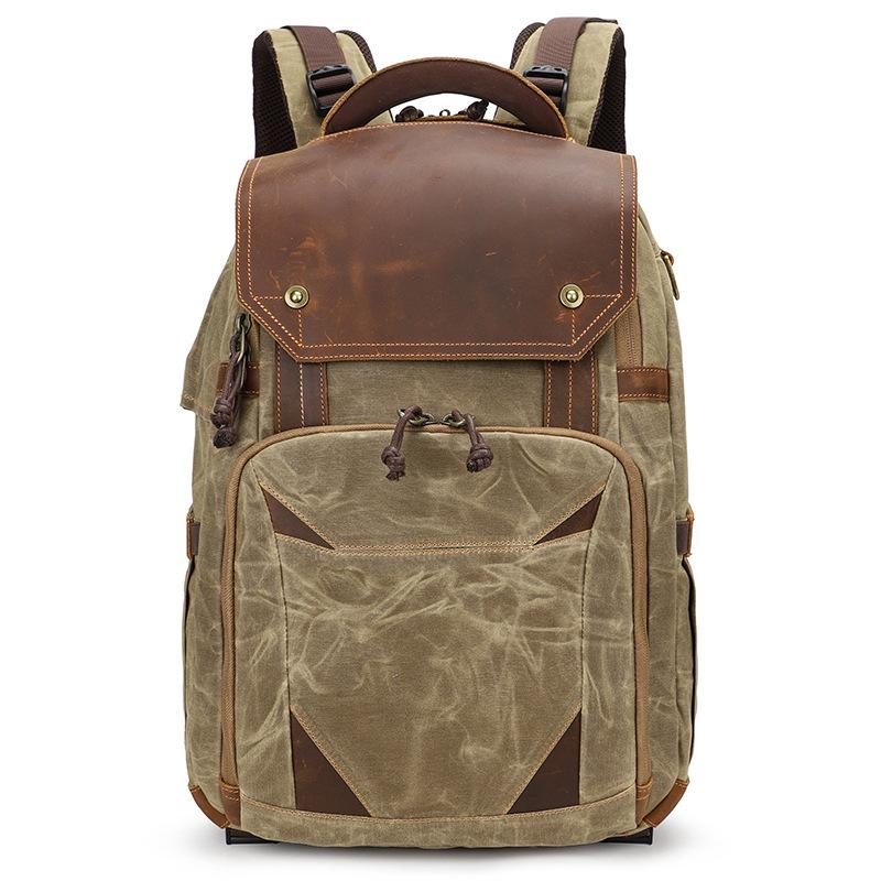 Outdoor Liner Camera Bag Double Shoulder Retro Slr Camera Bag Waterproof Laptop Bag хаки