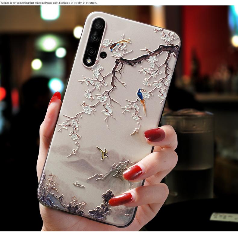 3D Relief Phone Case For Sony Xperia 10 V case Floral Silicon Cover for Sony Xperia 1 V Case Fundas Xperia 1V 10V 2023 Cases
