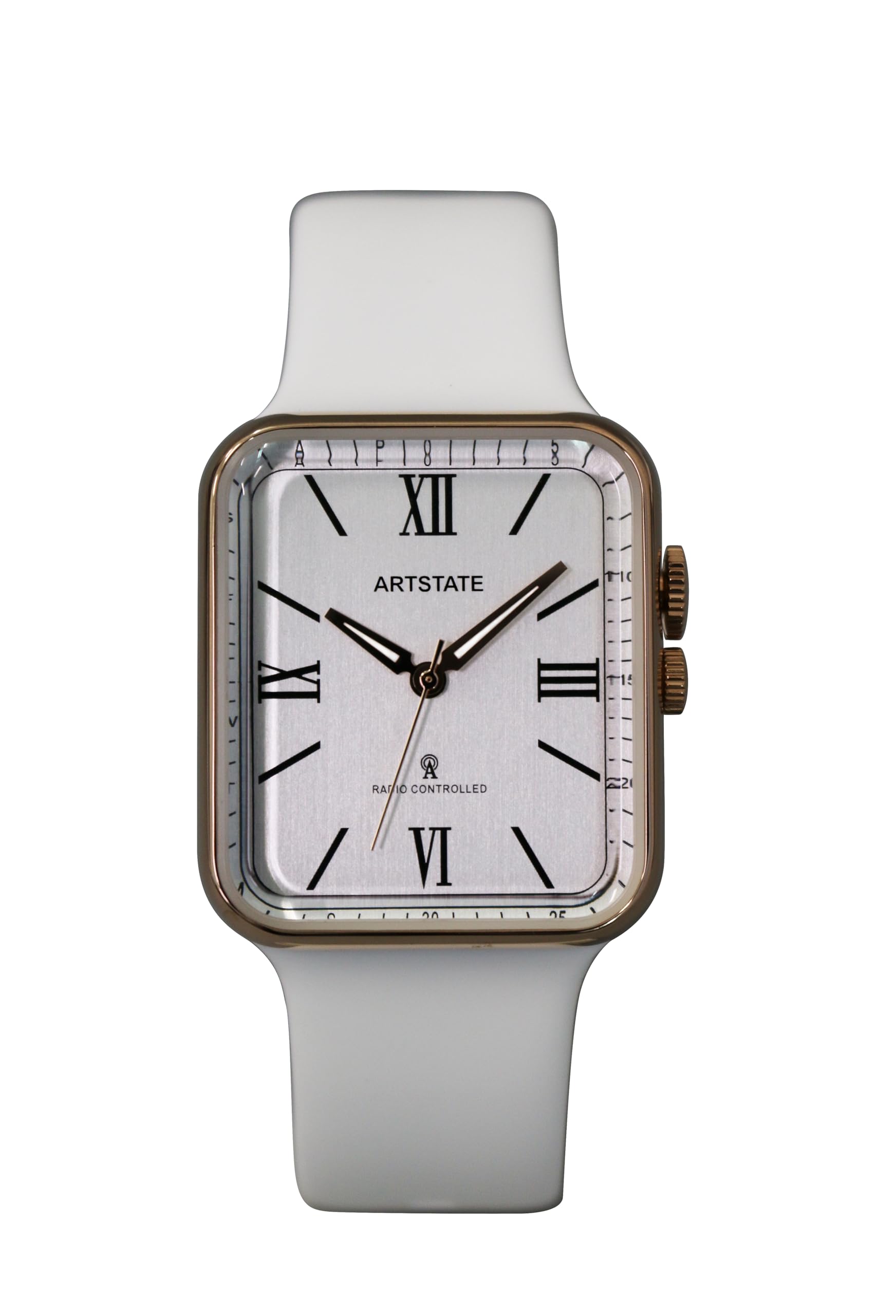 

Мужские радиоуправляемые часы TPU Square Long Life [ARTSTATE AS3260], ремешок, циферблат, (WHITE) белый