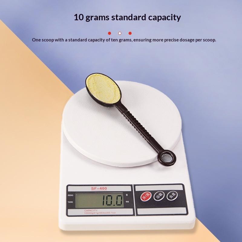 10Pcs Baking Tools 10g Measuring Spoon 10Pcs Non-slip Long Handle Coffee/Black Coffee Scoop Plastic Hangable Sugar Scoop Kitchen