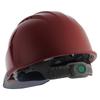 Sumibe Techno Plastic Helmet KKC3 Series with ventilation transparent styrene holes, eaves, liner, red/smoke KKC3-B-EN-S