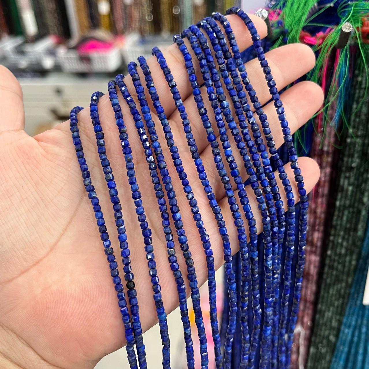 

Натуральная нить бусин лазурита 2,5 мм - 38 см россыпь бусин для колье-чокера