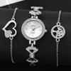 Women'S Quartz Bracelet Watch Set Fashion Small Dial Watch Accessories Trend Diamond-Encrusted Women'S Watch Women'S Watch