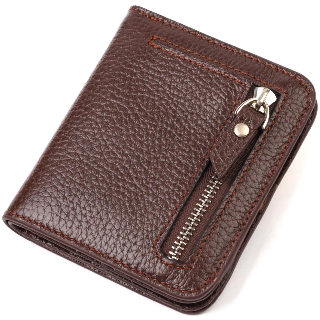 Portofel mic pentru femei din piele naturala flotar CANPELLINI 21798 Maro