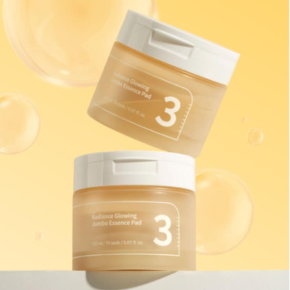 

Цифры в нет. 3 Эссенция для сияния кожи, большие диски, набор из 2 штук, 70 осветляющих тонер-падов