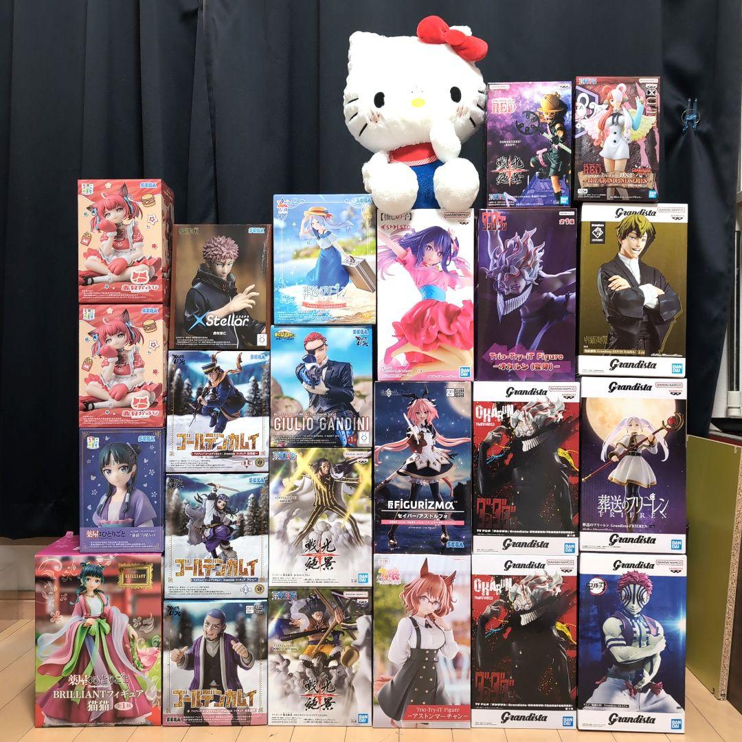 Popular anime beautiful girl prize figures including releases sold as set.