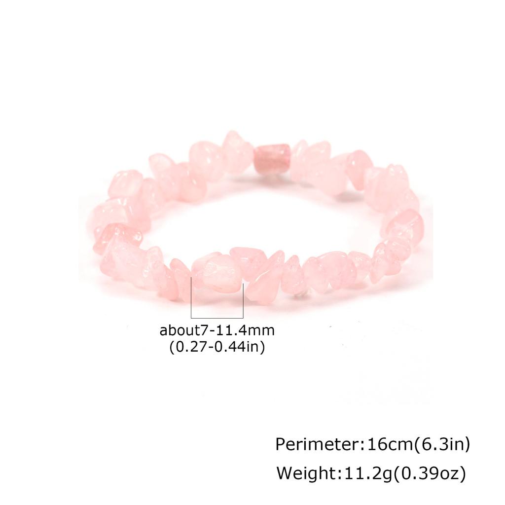 Multi Color Irregular Natural Crystal Beads Bracelets for Women Handmade Elastic Rope Chain Bracelet Bohemia Summer Jewelry Gift