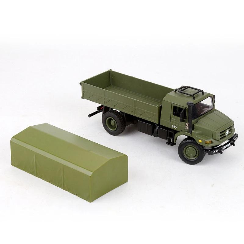 1/36 Military Transportation Truck Toy Car Vehicle Diecast Miniature Model Doors Openable Collection Gift For Boy Children