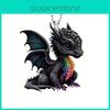 Colorful Magic Black Dragon Acrylic Pendant Cartoon Style Car Interior Decoration