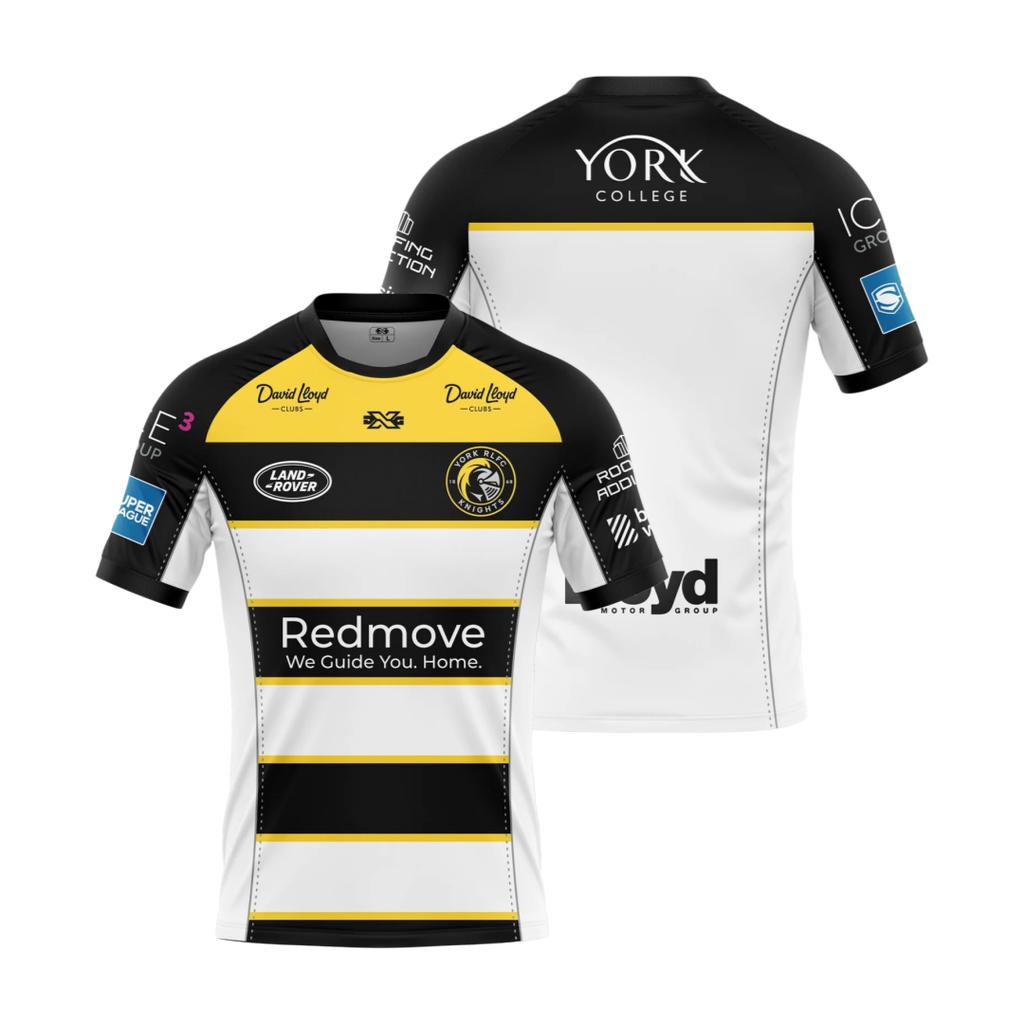2026 Rugby Fan Tričko The York Knights 3D Tištěné Dospělí Děti Atletické Tričko Rodinné Letní Prodyšné Rychleschnoucí Měkké Pohodlné
