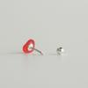 Modernlike Silver 925 Red Heart Piercing