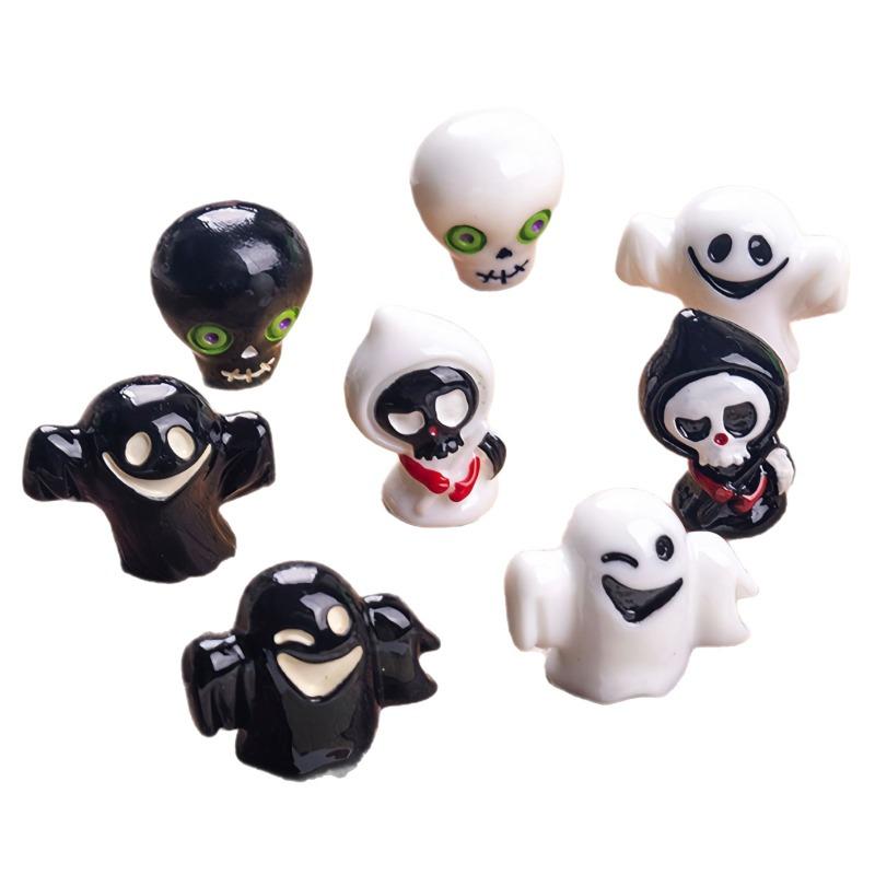 Halloween Ghost Skeleton Small Ornament Desktop Decor Mini Crafts Miniatures Home Room Tablektop DIY Decoration Figurines