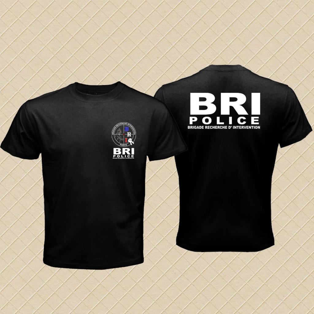 Forze Speciali d'Élite Francesi Francia RAID BRI Unità Maglietta Manica Corta Casual 100% Cotone Girocollo Estiva Maglietta Uomo Taglia S-3XL