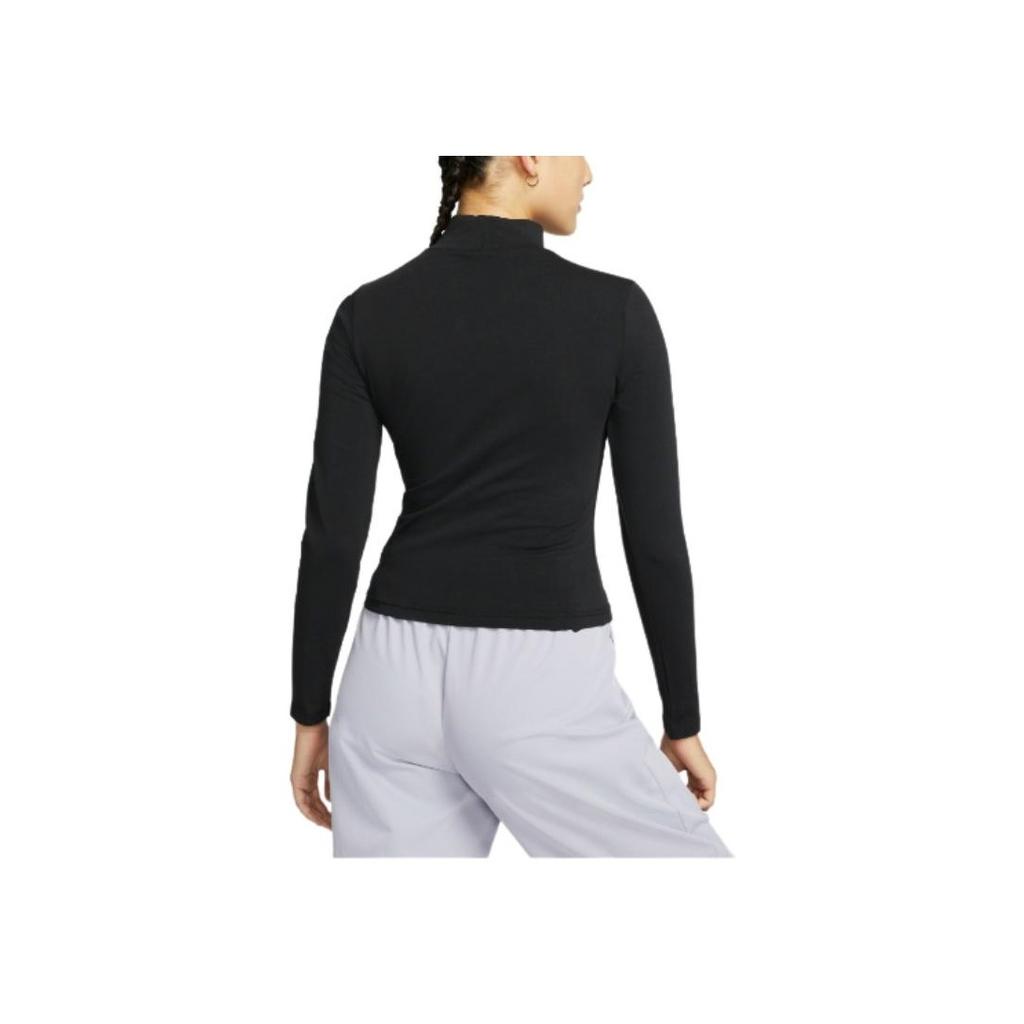 Nike Sportswear Collection Essentials Retro Long Sleeve T-Shirt Women Tops Black DD5883-010