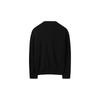 Customellow Black Zip Up Cardigan Round Neck Cwwas25111bkx