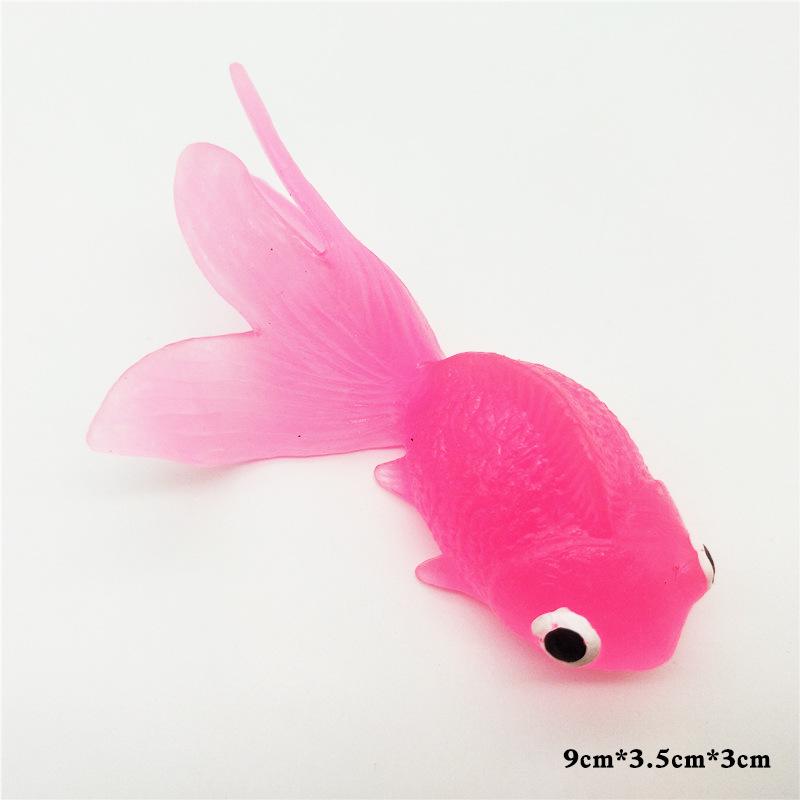 Large Soft Gel Simulation Goldfish Toy for Children - Fake Colorful Fish Model for Catching and Water Play