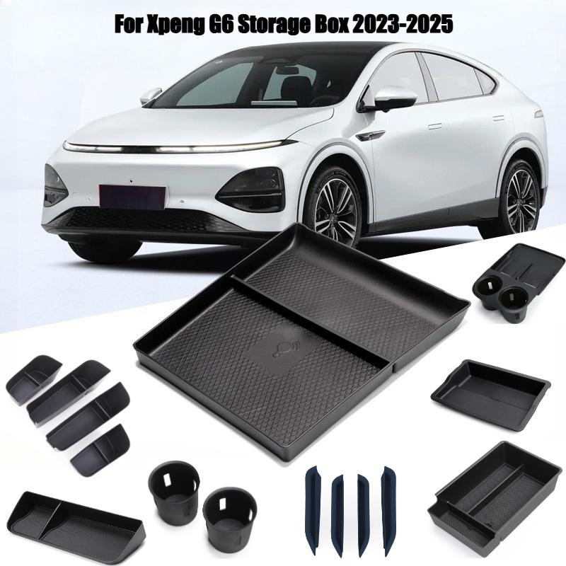 Für Xpeng G6 2023-2025 Türschlitz-Aufbewahrungsbox Mittelkonsolen-Schutzpolster ETC Organizer-Aufbewahrung Dekorative Autozubehörteile