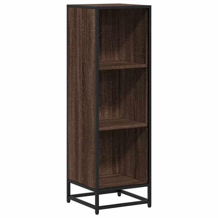 VidaXL Bibliothèque chêne marron 33,5x33x107,5 cm bois d'ingénierie, bibliothèque, séparateur de pièce, séparateur, armoire 849158