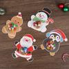 12/24Pcs Christmas Candy Chocolate Holder Cards Kids Gifts Packaging Bag Xmas Tree Hanging Pendants Christmas Party Home Decor