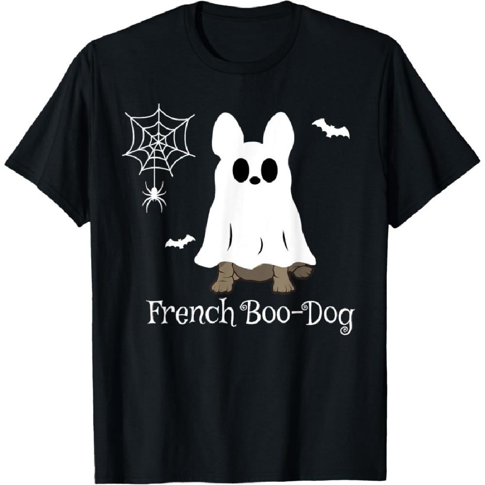 French Bulldog Halloween French Boo-Dog Dog Gift T-Shirt for Men Women Kids XXXXXL чёрный