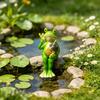 Miniature Frog Figurine Plant Pot Frog Garden Statue Decoration Funny Resin Cute Animal Frog Planter Hugger
