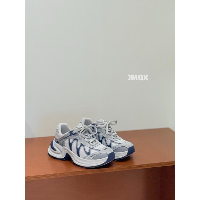 

Leather platform dad shoes women s autumn new breathable versatile fashion comfortable lightweight casual sports shoes women 35 синий