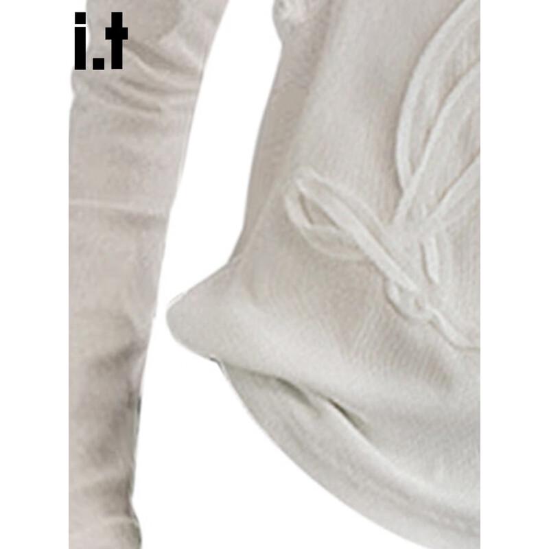 CHOCOOLATEit Women's 3D Floral Long-Sleeve T-Shirt