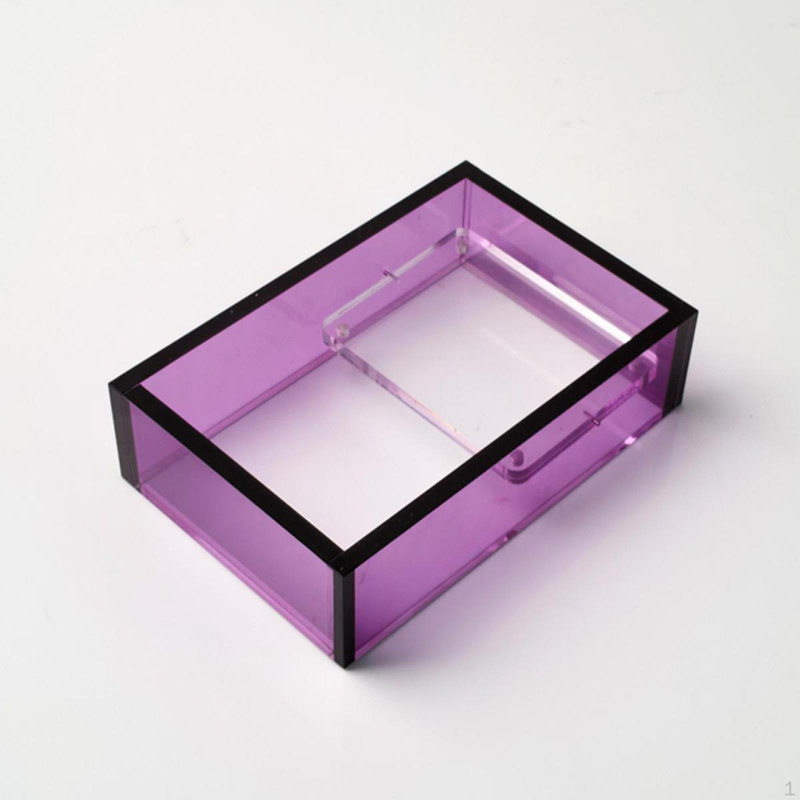 

Acrylic Display Stand for Collectibles and Figures, Clear Frame Home Office Фіолетовий