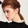 WKOUD 2PCS Stainless Steel No Piercing Cross For Men Kpop Clip On Cross Earring Gothic Punk Fake Ear Cuff Cross Earring Dangle