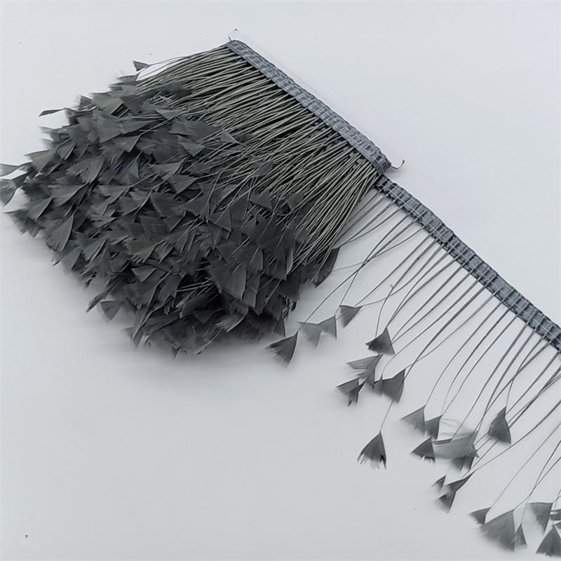 1Yards Pheasant Chicken Feathers Trims Sewing In Dress Fringe For Clothes Diy Needlework Decor Wedding Plume Crafts Accessories