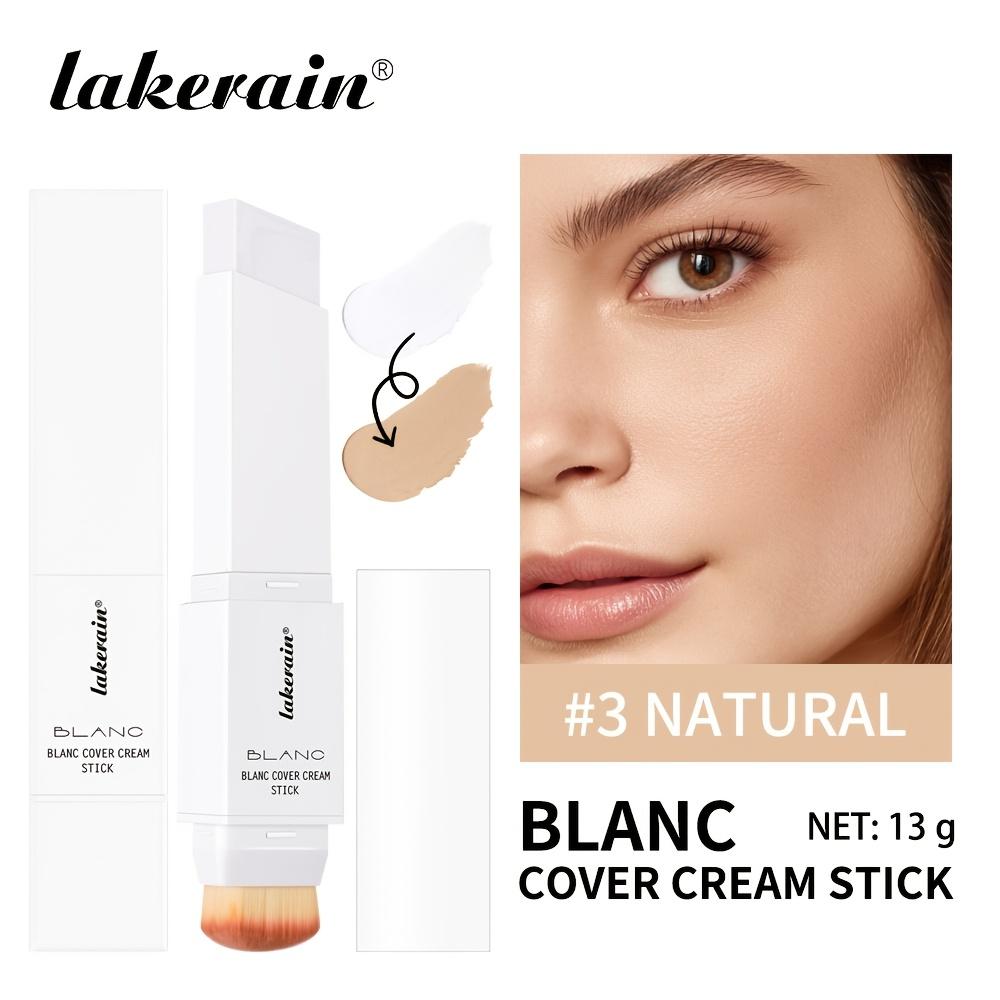 Foundation Stick Color Changing Foundation with Detachable Brush Blanc Cover Cream Stick Changing Hight Coverage Base Makeup