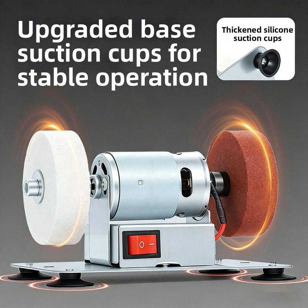 Speed Adjustable Mini Bench Grinder Variable Speed Dual Wheel Grinder Metal Grinding