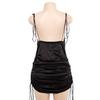 IELGY Summer Women's Explosive Short Skirt Sling Sexy Halter Nightclub Dress