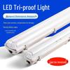 T8 Waterproof Double/Single LED Fluorescent Lamp Set, Dustproof & Explosion-Proof, Daylight Lamp Holder