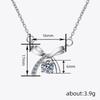 925 Sterling Silver Bowknot Design Cubic Zirconia Necklace for Women Exquisite Bridal Wedding Necklace Chic Jewelry