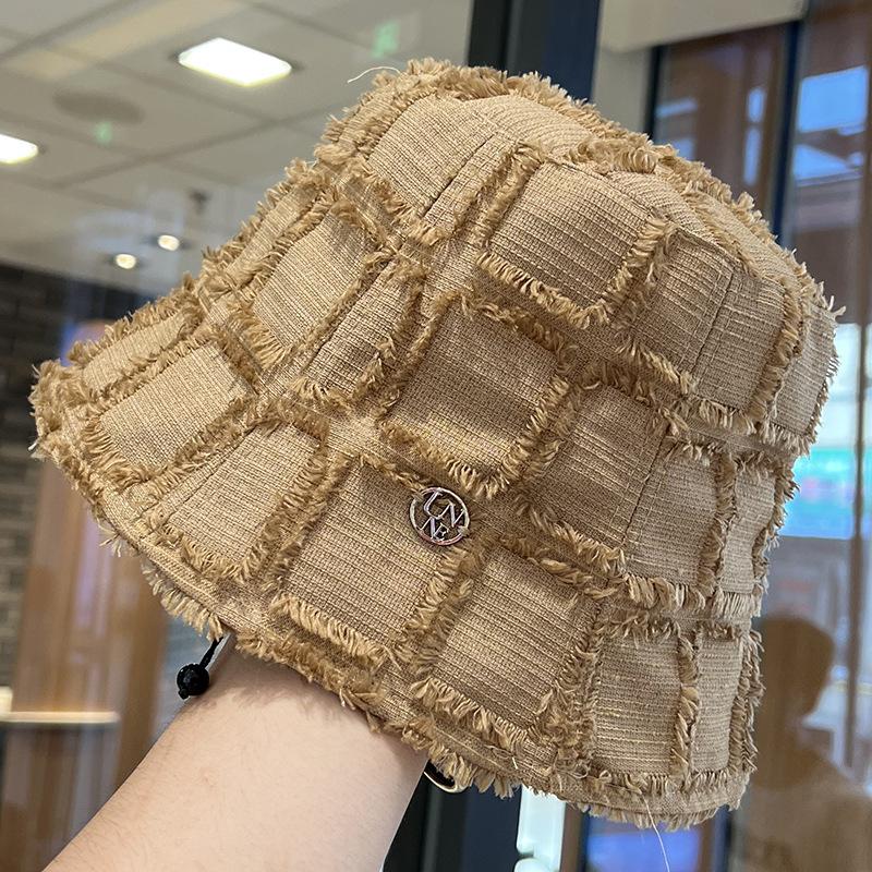 Fisherman Hat for Women New Korean Version Large Head Circumference Niche Fashion Basin Hat Small Bucket Hat Trendy