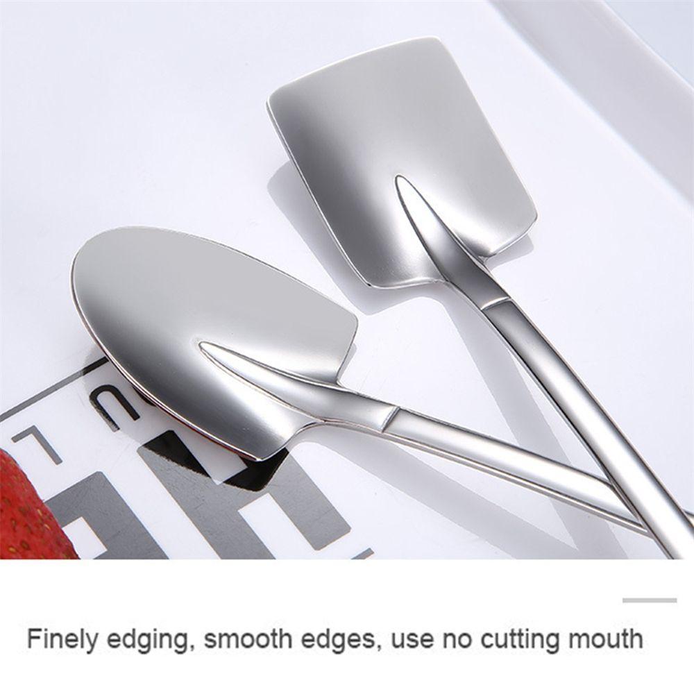 Tableware Ice Cream Spoon Watermelon Spoon Dessert Spoon Coffee Spoon Retro Shovel Stainless Steel