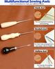 Upholstery Repair Kit, Heavy Duty Sewing Kit with Needles, Sewing Awls for Hand Stitching Car Sofa Shoe Backpack Craft DIY