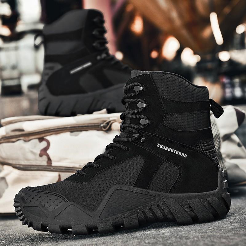Kids Shoes Mens High-Top Hiking Boots Winter Outdoor Trekking Shoes Non-Slip Thick Sole Snow Trail Camping