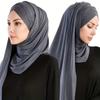 Religious Woman Middle East Headscarf Turbans Plain Color Arab Scarf Shawl Outdoor Headscarf for Woman Cycling Hiking